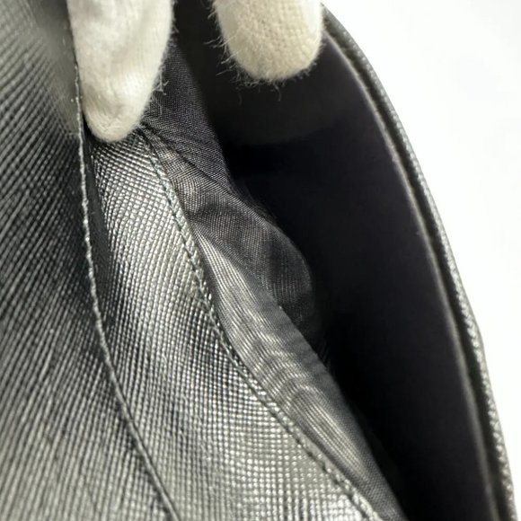 PRADA Triangle logo Compact wallet Trifold wallet wine-red - Picture 10 of 10